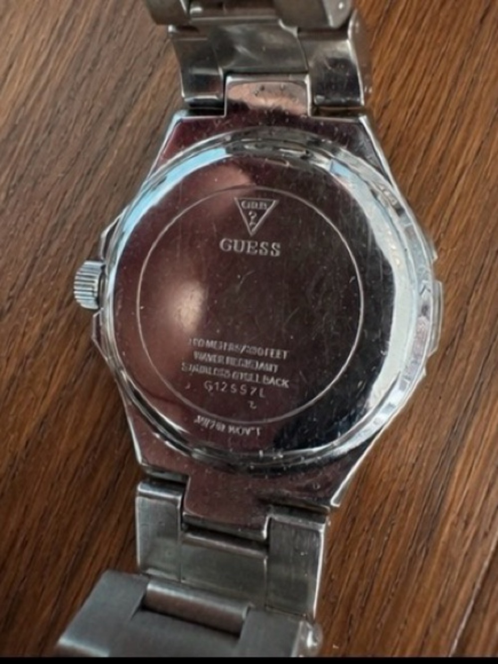Guess Silver Tone Rhinestone Chronograph Style Watch Women’s Bling - Picture 5 of 6